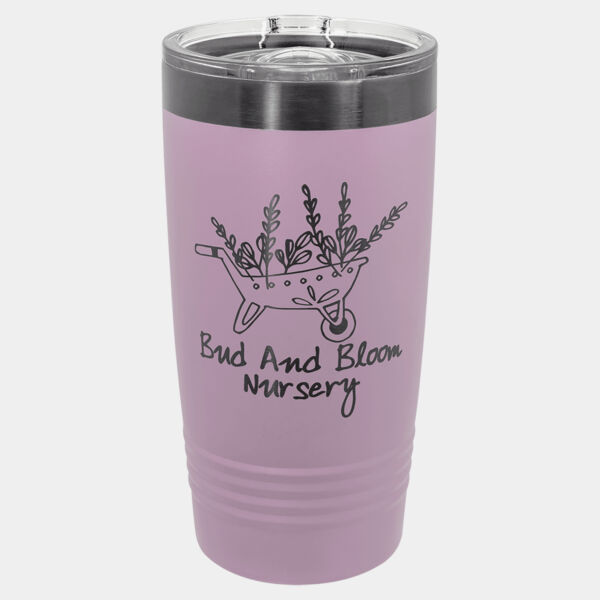 Polar Camel 20 oz. Moody Lilac/ ION-Plated Ringneck Tumbler with Slider Lid Thumbnail