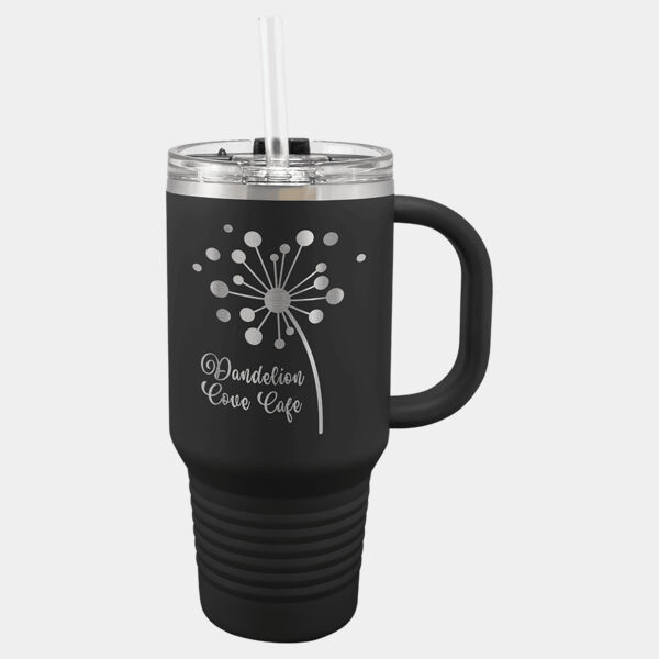Polar Camel 32 oz. Travel Mug with Snap Lid & Straw Thumbnail