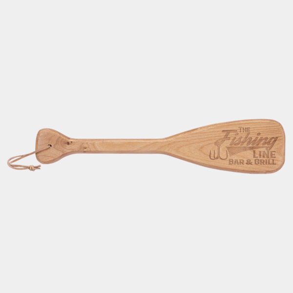 18" x 4" Boat Paddle with Leather String Thumbnail