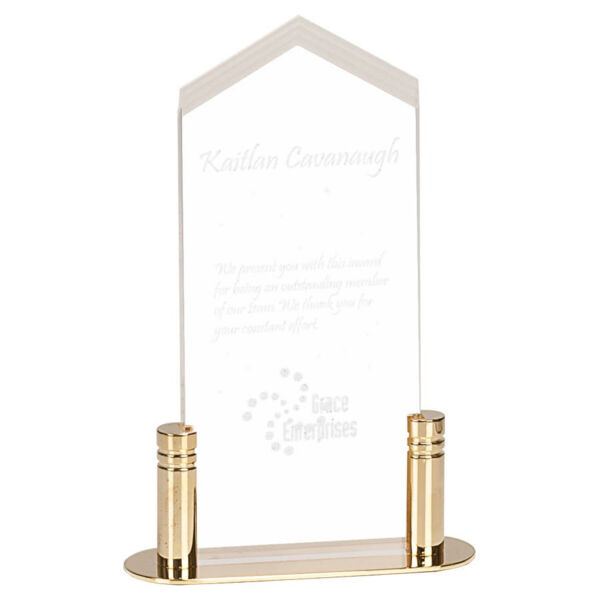 3" x 7" Frosted Arrow Pop-In Acrylic (Base not included) Thumbnail