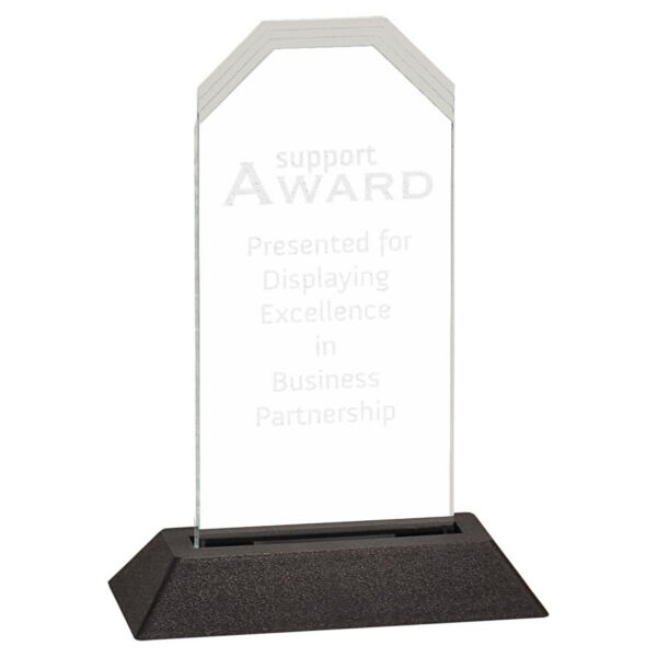 3" x 6" Frosted Corners Pop-In Acrylic (Base not included) Thumbnail