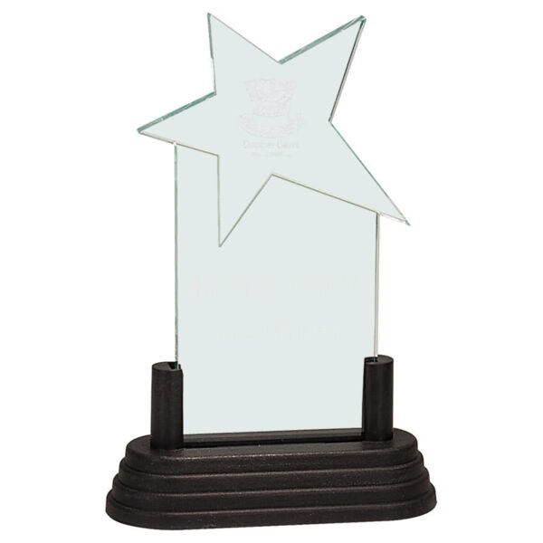 3" x 7" Jade Star Pop-In Acrylic (Base not included) Thumbnail