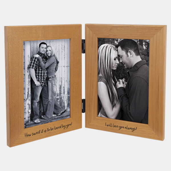 4" x 6" Genuine Dual Picture Frame (Frame Only- Plate Sold Separately) Thumbnail