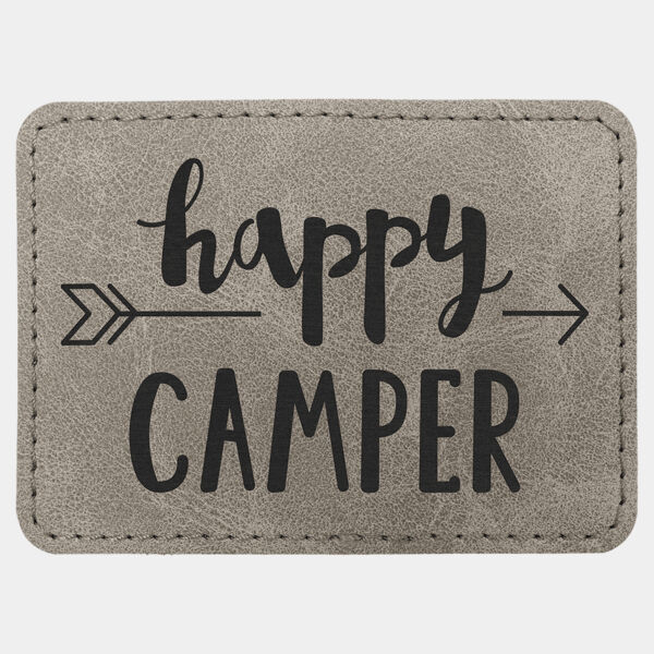 3 1/2" x 2 1/2" Premier Laserable Leatherette Rectangle Patch with Kot Pro Adhesive - Creekside Collection Thumbnail