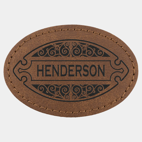 3" x 2" Premier Laserable Leatherette Oval Patch with Kota Pro Adhesive -Creekside Collection Thumbnail