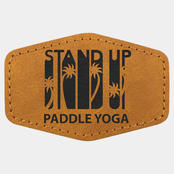 3" x 2" Premier Laserable Leatherette Hex Patch with Kota Pro Adhesive- Creekside Collection Thumbnail