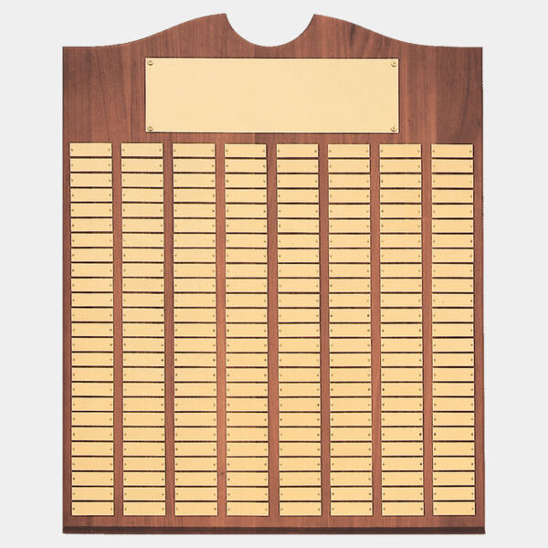 20" x 30"/Plates 7/8" x 2 3/4" American 96 Plate Perpetual Plaque with Brushed Brass Plates Thumbnail