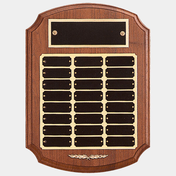11" x 15" American 24 Plate Perpetual Plaque with Laserable Brass Plates/ Trim Thumbnail