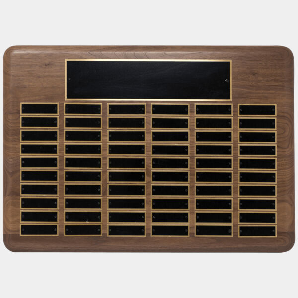 22" x 30"/Plates 7/8" x 2 3/4" American 96 Plate Perpetual Plaque with Brass Plated Steel Plates Thumbnail