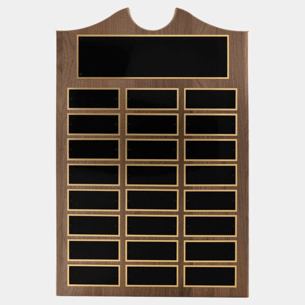 14" x 20"/Plates 1 1/2" x 3 3/4" American 24 Plate Perpetual Plaque with Brass Plates Thumbnail