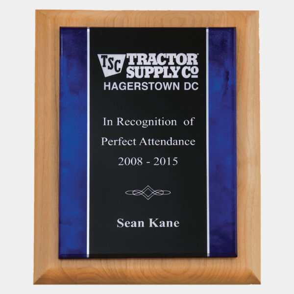 7" x 9" Airflyte Natural Plaque with Border Acrylic Plate Thumbnail