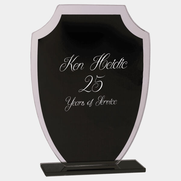 6 1/2" Shield Reflection Glass Award Thumbnail