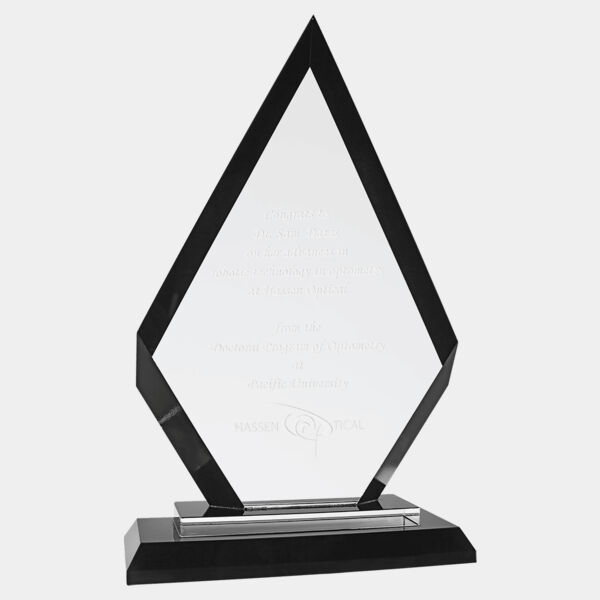 9" Diamond Regal Glass Thumbnail