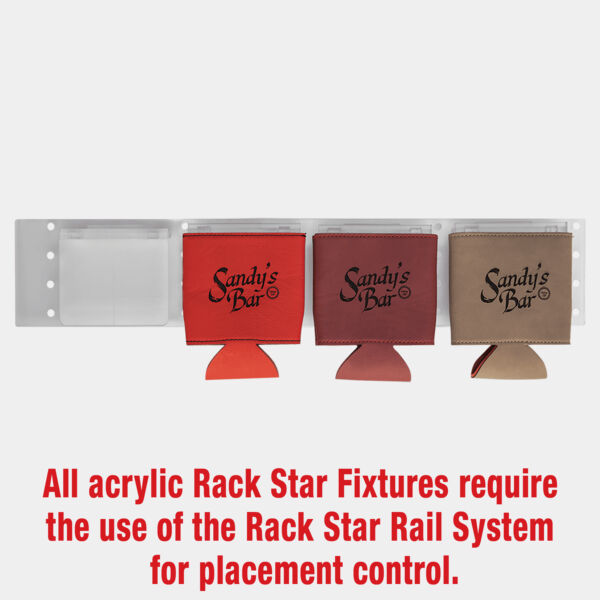 Laserable Leatherette Beverage Holder Rack Star Fixture-Holds 4 (For laser only) Thumbnail