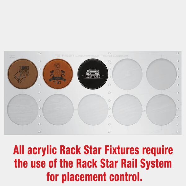 4" Round Coaster Fixture - Holds 10 Thumbnail