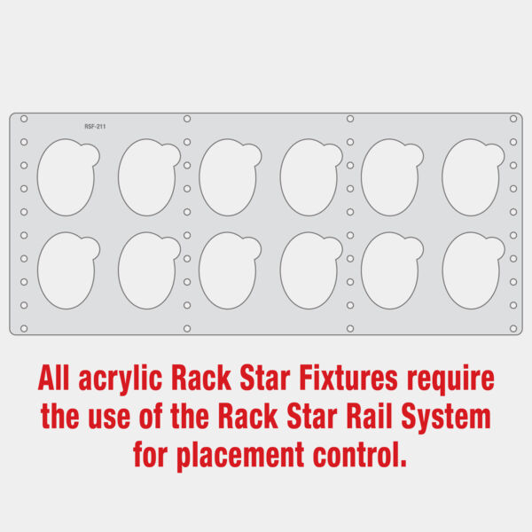 Rack Star Fixture for CGS102 3 1/4" Oval Ornament Thumbnail