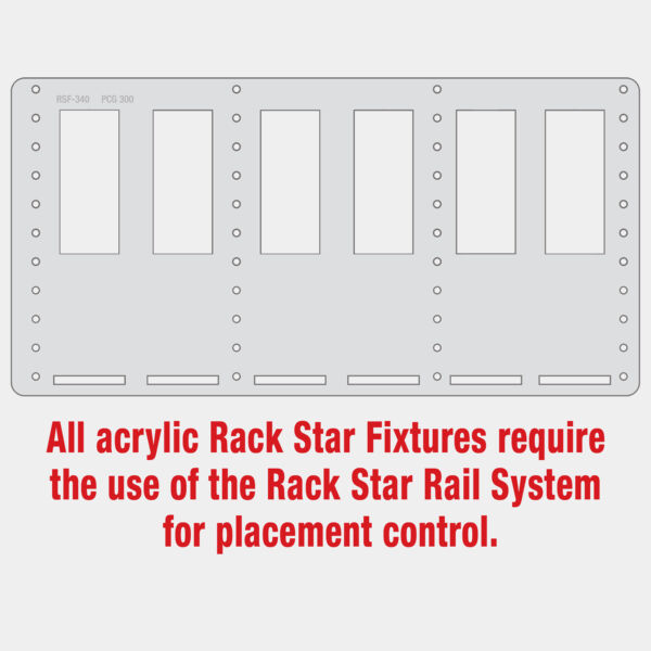 PCG300 8 oz. Champagne Flute Rack Star Fixture- Holds 6 Thumbnail