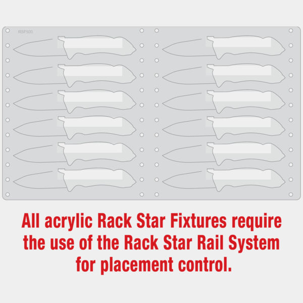 4 1/2" Bison River Rescue Knife Fixture-Holds 12 Thumbnail