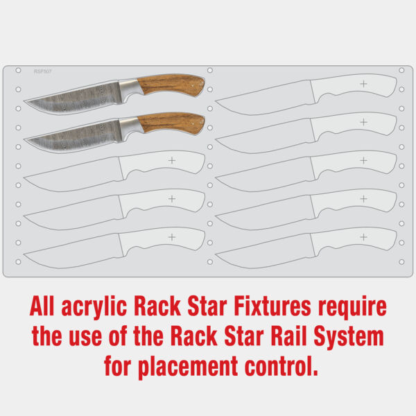 Bison River BR1753 Knife Fixture-Holds 10 Thumbnail