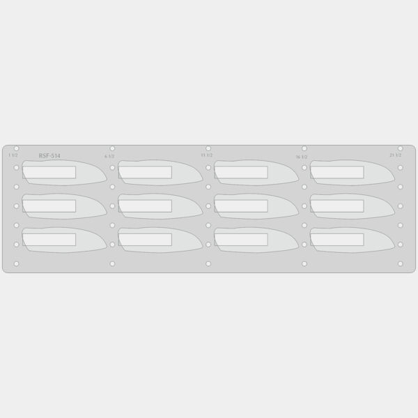 BR1011-BR1018 Bison River 4 1/4" Everyday Carry Knife Rack Star Fixture-Holds 12 Thumbnail