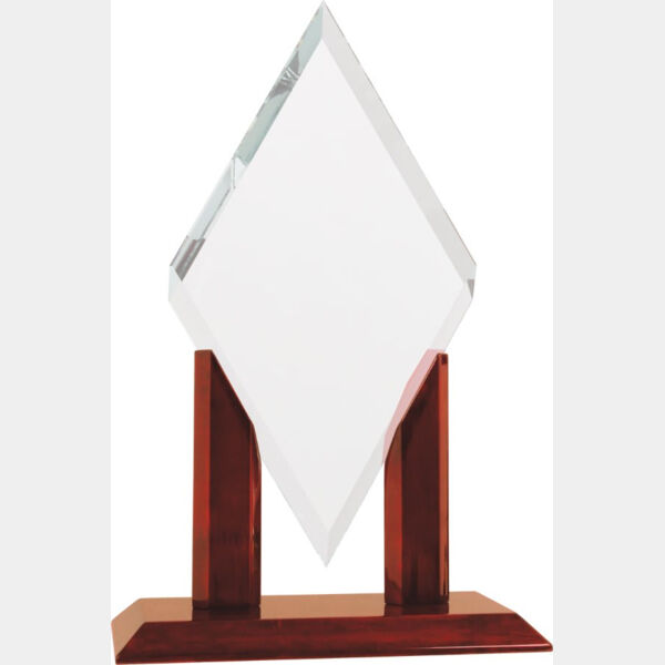 8" x 14" Mayfair Diamond Jade Glass Replacement Blank Thumbnail