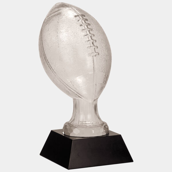 13 3/4" Glass Football with Marble Base Thumbnail