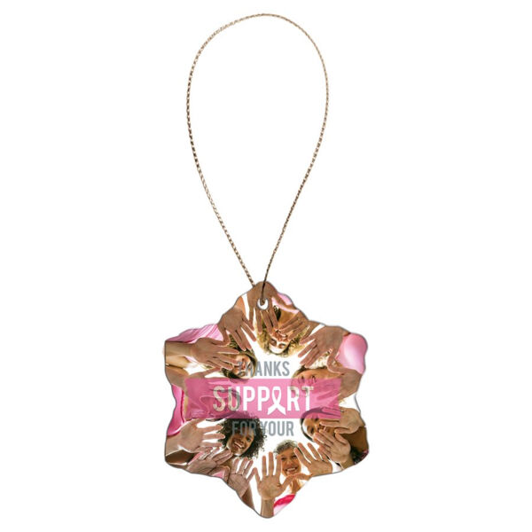 3" Sublimatable Snowflake Ceramic Ornament Thumbnail