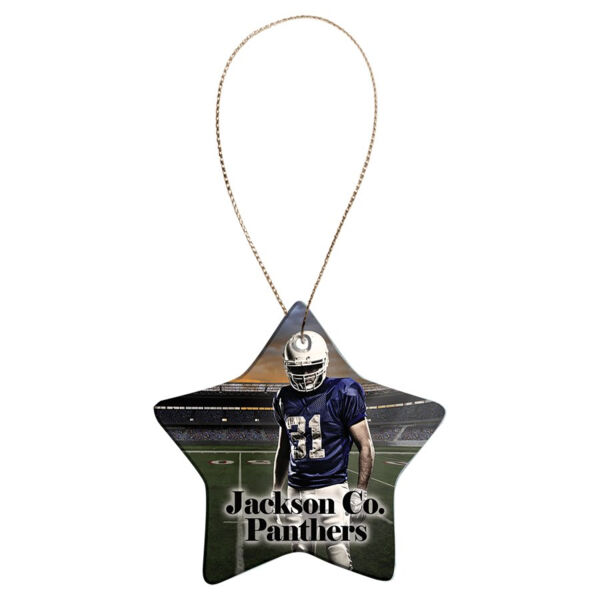 3 1/8" Sublimatable Star Ceramic Ornament Thumbnail