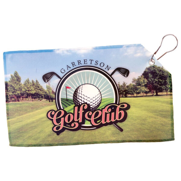 7 1/2" x 13" Sublimatable Golf Towel Thumbnail