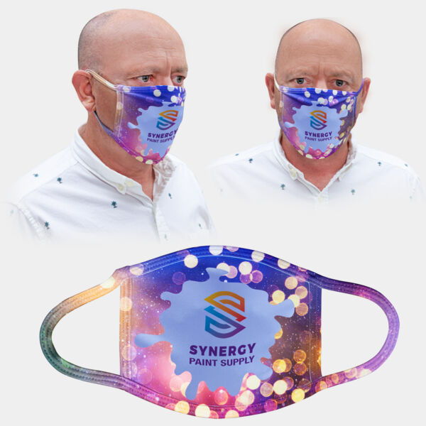 6 1/2" x 5 1/2" Large Sublimatable Face Mask-Not For Medical Use Thumbnail