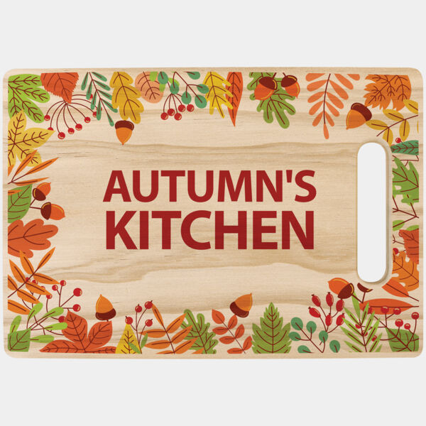 11 1/4" x 7 1/2" Sublimatable Rectangle Wood Cutting Board Thumbnail