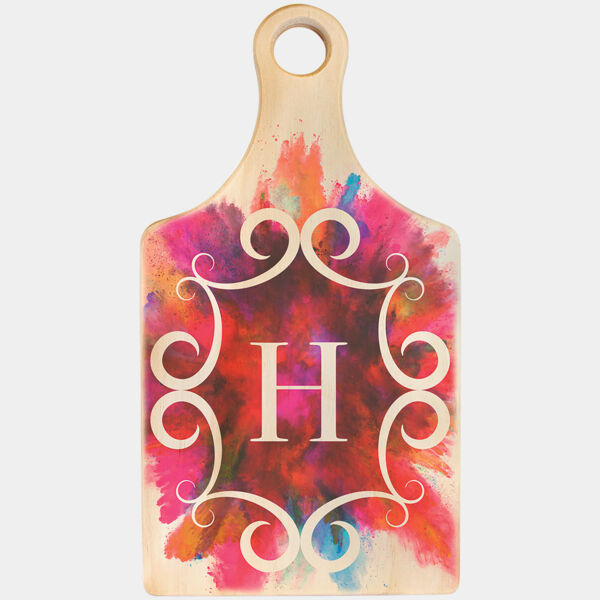 13 1/2" x 7" Sublimatable Paddle Shaped Wood Cutting Board Thumbnail