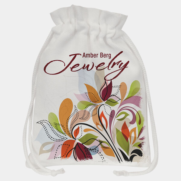 6 1/4" x 9" Canvas Drawstring Bag Thumbnail