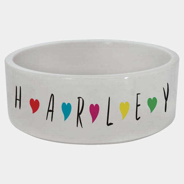 2.36" x 6.1 Sublimatable Ceramic Pet Bowl Thumbnail