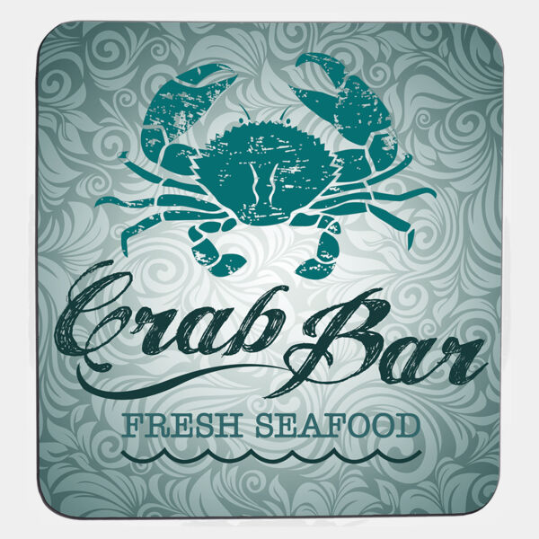 3 3/4" x 3 3/4" Sublimatable Flexible Square Coaster with Rubber Backing Thumbnail