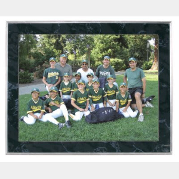 13" x 10 1/2" Marble Finish Slide-In Frame Plaque with 11" x 8 1/2" Window Thumbnail