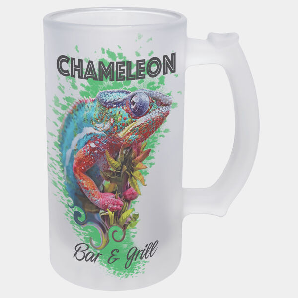 16 oz. Sublimatable Frosted Beer Glass with Handle Thumbnail