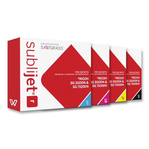SubliJet R 4-Color Sublimation Ink Cartridge Set for Ricoh 3100 Thumbnail