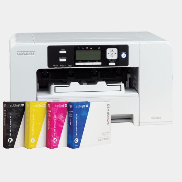 Sawgrass SG500 Sublimation Printer Package with 4-20ml Starter Ink Cartridges Thumbnail