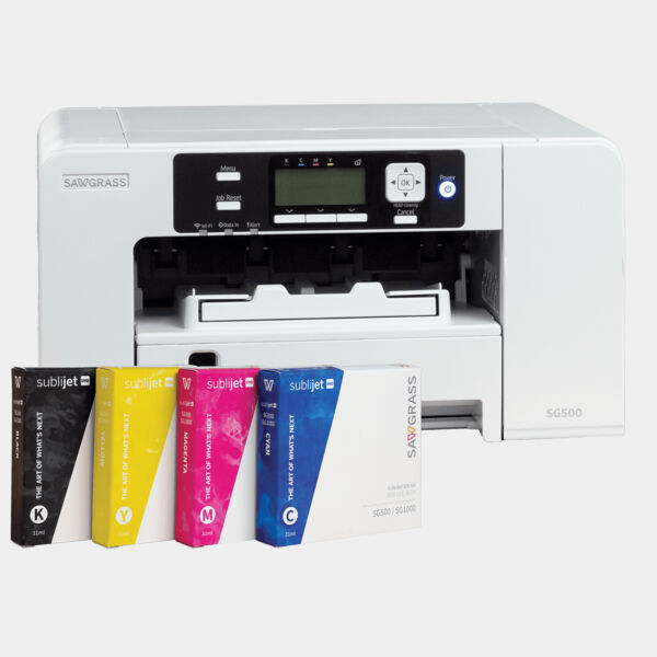 Sawgrass SG500 Sublimation Printer Package with 4-31ml Standard Ink Cartridges Thumbnail