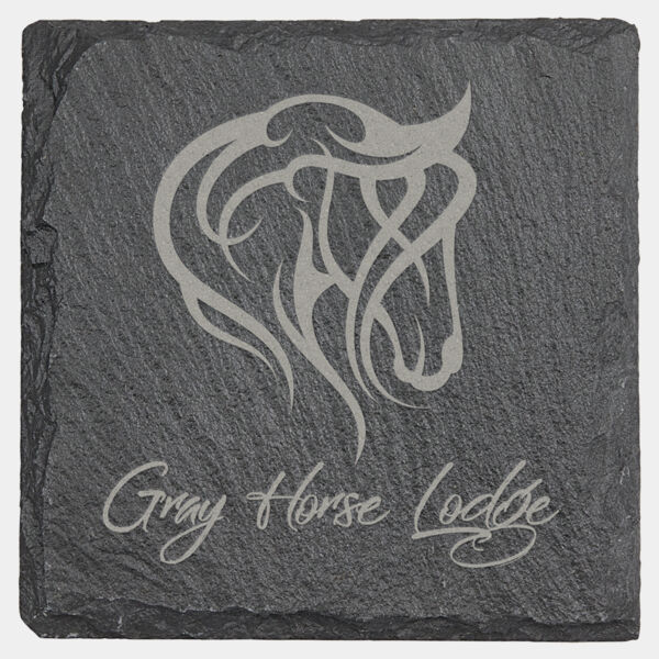 4" x 4" Square Slate Coaster Thumbnail