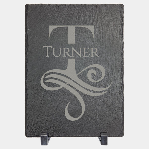 7" x 5" Rectangle Slate Decor with Plastic Feet Thumbnail