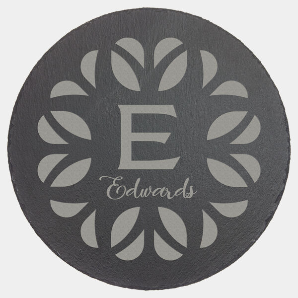 11 3/4" Round Slate Decor with Foam Pads Thumbnail