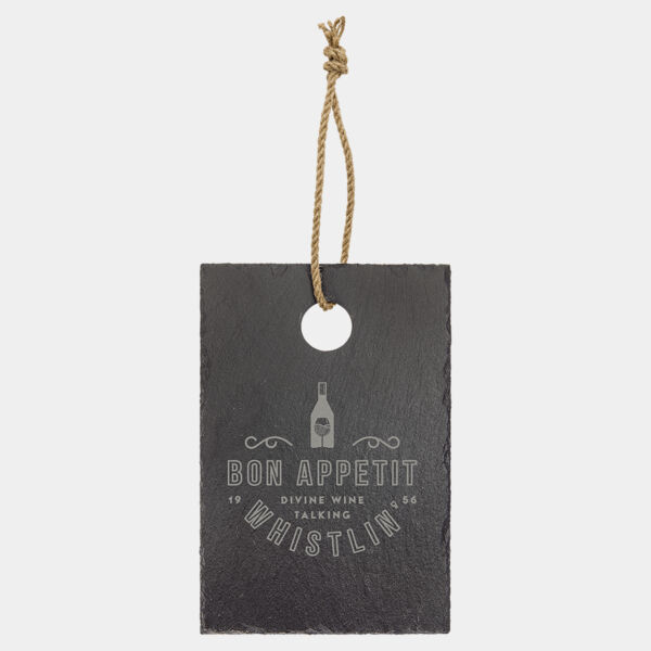 9" x 6" Rectangle Slate Cutting Board with Hanger String Thumbnail