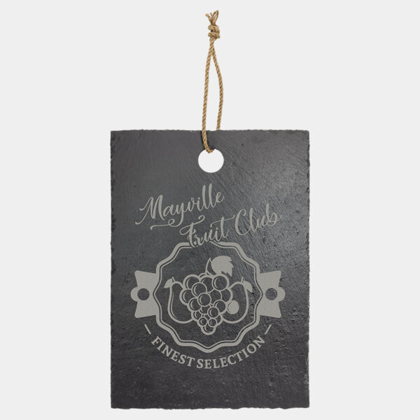 13 3/4" x 9 3/4" Rectangle Slate Cutting Board with Hanger String Thumbnail