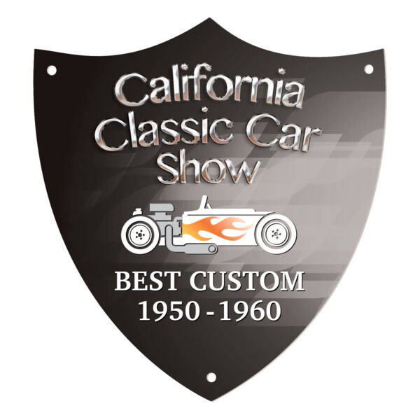 5 1/2" x 6" DynaSub Shield Plaque Plate Thumbnail