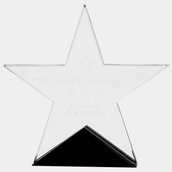 7 3/4" x 7 1/2" Glass Star on Base Thumbnail