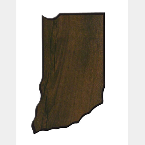 8 1/2" x 12 3/4" Finish Edge Indiana State Plaque Thumbnail