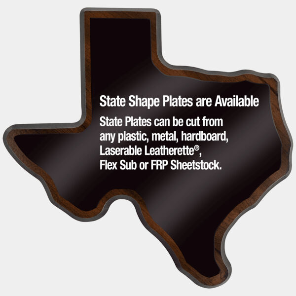 8" x 8 1/2" Finish Edge Texas State Plaque Thumbnail