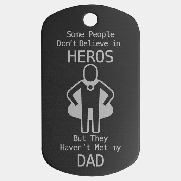 1" x 2" Anodized Aluminum G.I. Tag Thumbnail